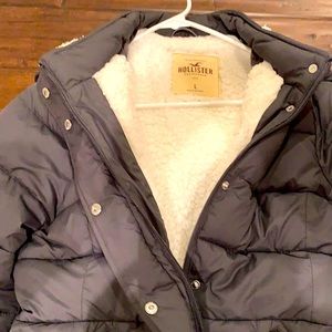 Hollister winter jacket fur lined with hood